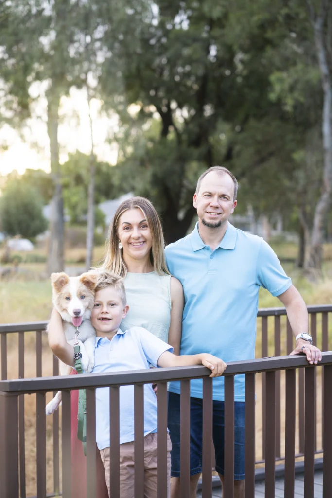 Adelaide family and pet dog photo