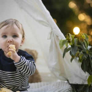 First Birthday Golden Hour Cake Smash - Image 9