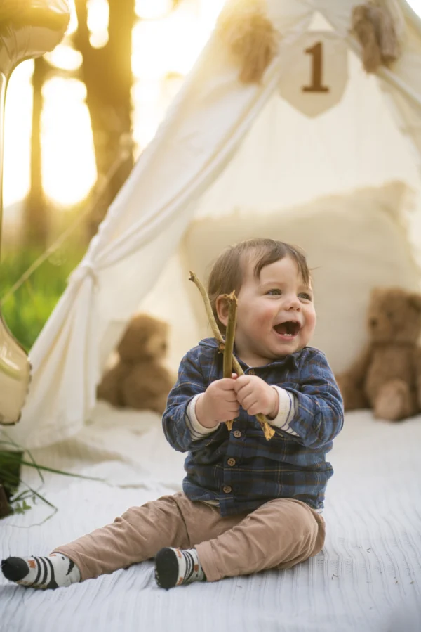 First Birthday Golden Hour Cake Smash