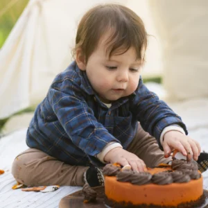 First Birthday Golden Hour Cake Smash - Image 2