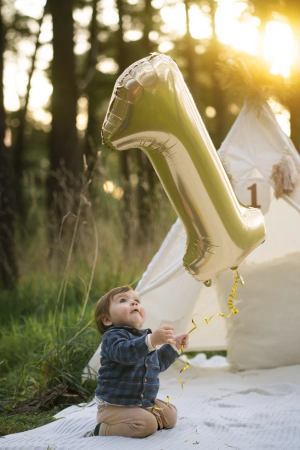 First Birthday Golden Hour Cake Smash